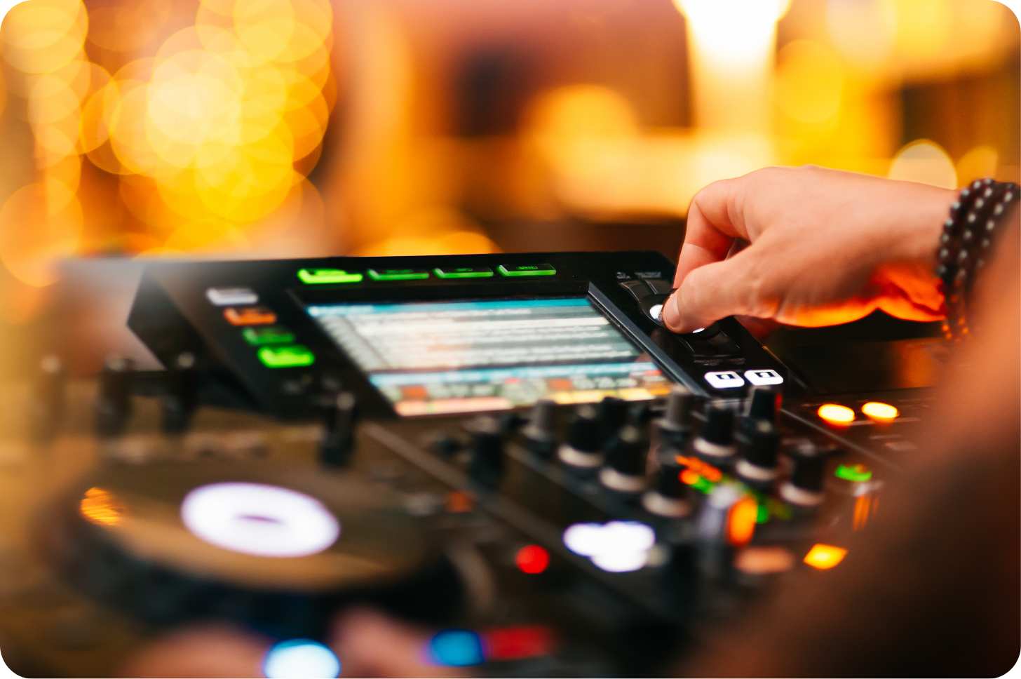 Hero image of a city skyline at night